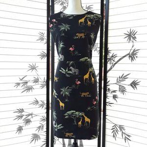 Old Navy Safari Print Ponte-Knit Sheath Dress